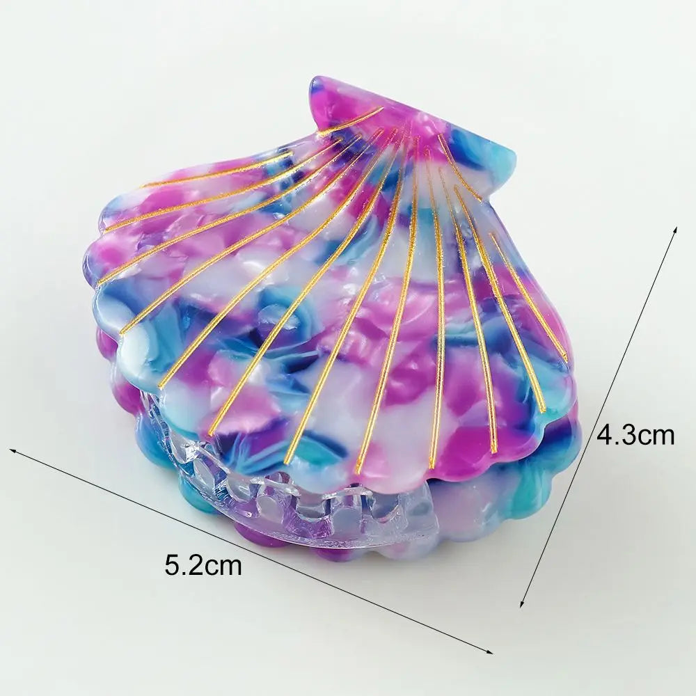 Shell Hair Claw Clip | Acrylic Resin Women's Hair Accessory Hair Claw Clip QXL