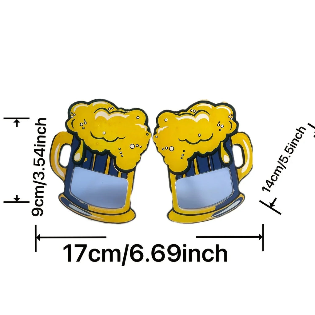 Bavarian Beer Festival Novelty Glasses | Beer Mug Party Eyewear Novelty Party Glasses QXL