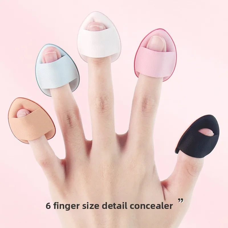 6-Pack Mini Finger Makeup Sponges | Waterdrop Blender Set Makeup Sponge Set QXL