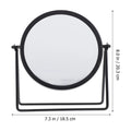 Round Swivel Desktop Makeup Mirror | 360° Tabletop Vanity Tabletop Makeup Mirror QXL Black