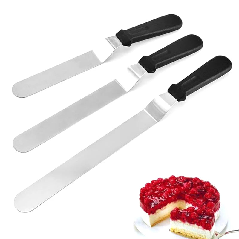 Stainless Steel Cake Decorating Spatula 6–12 Inch | Frosting Cake Decorating Spatula QXL