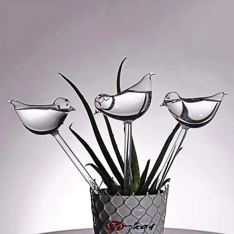 Bird-Shape Self-Watering Plant Globes | 25cm Aqua Bulbs Self-Watering Globe QXL