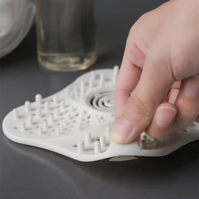 Silicone Hair Catcher Drain Cover | Sink & Bathtub Filter Drain Hair Catcher QXL