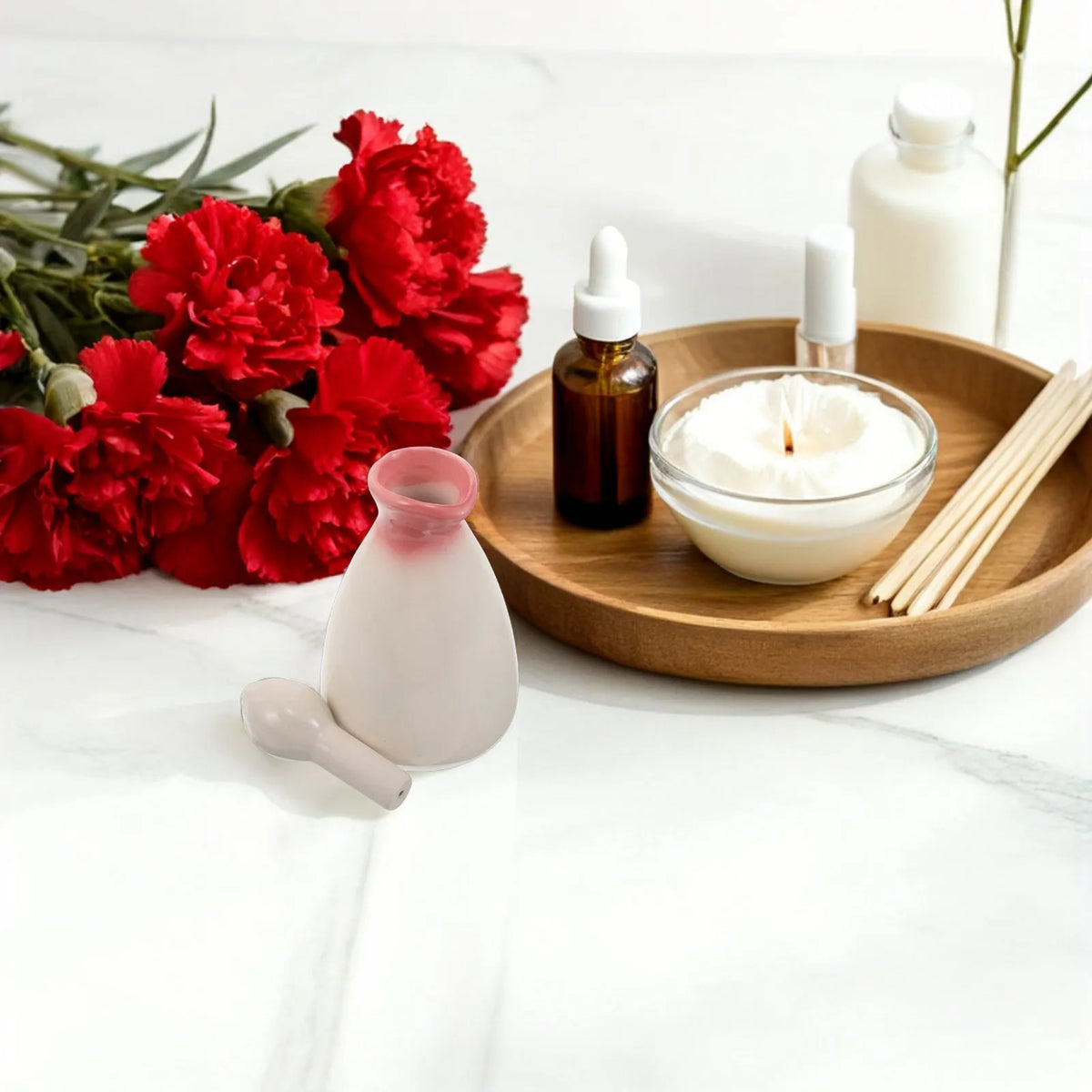 80ml Japanese Ceramic Essential Oil Bottle | Spa & Salon Jar Ceramic Oil Bottle QXL