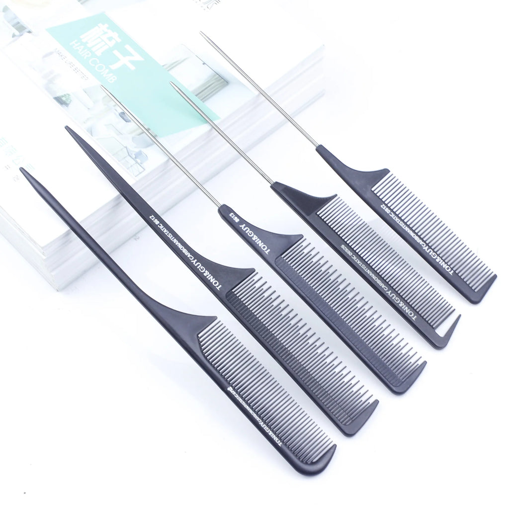Black Professional Hair Styling Comb | Detangling & Parting Hair Styling Comb QXL