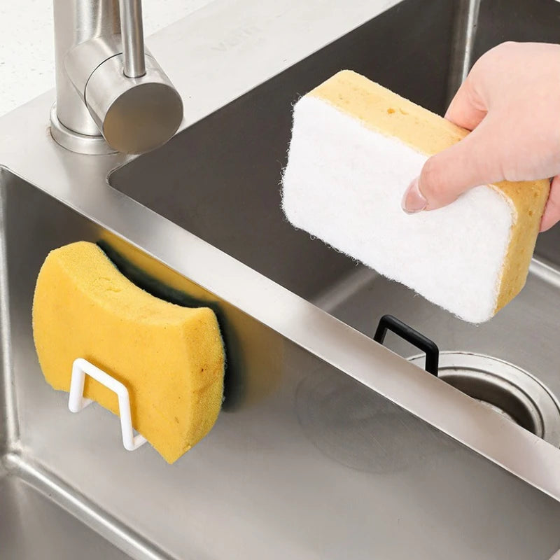 No-Drill Adhesive Kitchen Sink Organizer | Iron Caddy Sink Organizer Caddy QXL