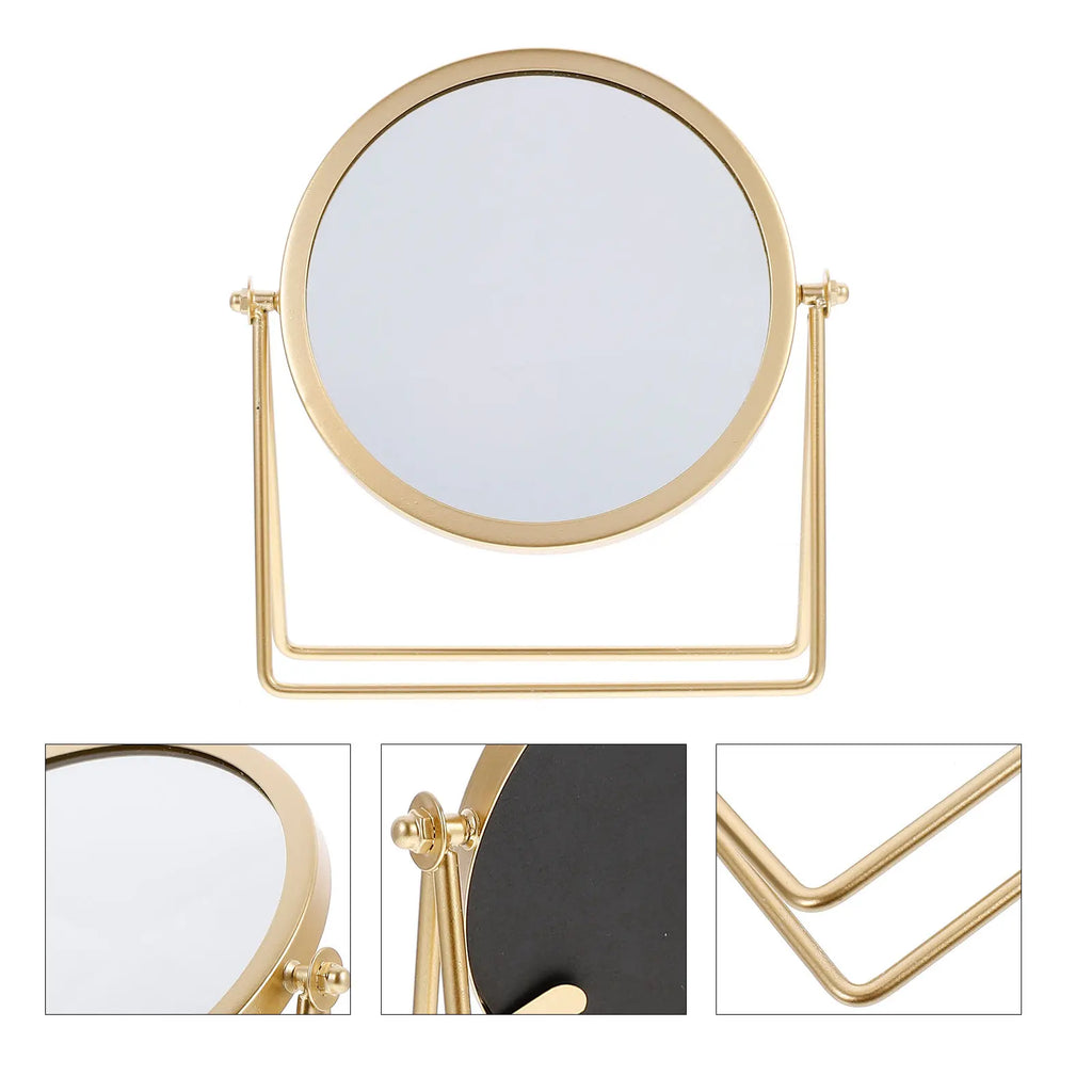 Round Swivel Desktop Makeup Mirror | 360° Tabletop Vanity Tabletop Makeup Mirror QXL