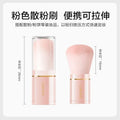 Extendable Blush & Setting Brush | Soft Bristles with Lid Blush Setting Brush QXL pink