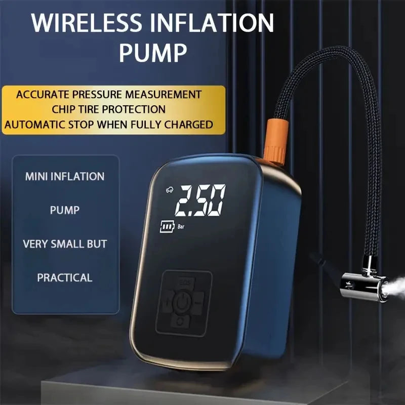 Wireless Portable Air Compressor Pump | Car Tire Inflator Portable Tire Inflator QXL