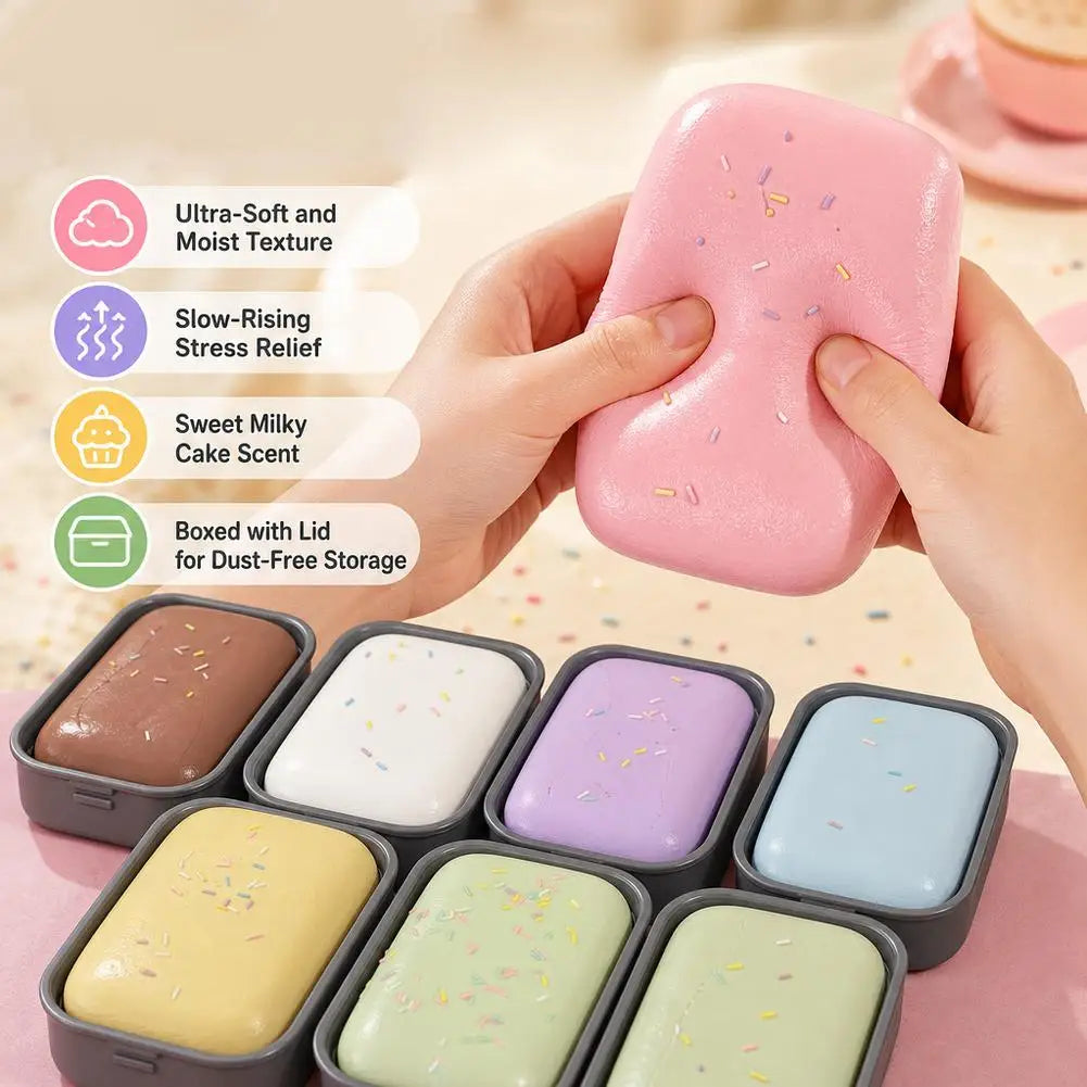 Slow Rising Squishy Cake Toy | Soft PU Fidget Squeeze Squishy Fidget Toy QXL