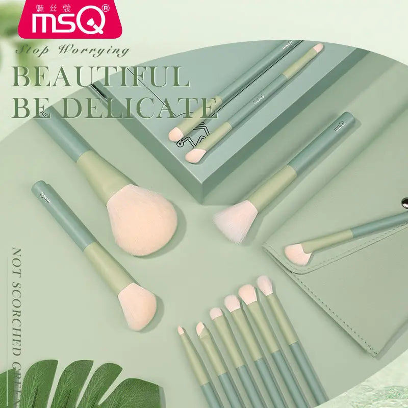 MSQ 12-Piece Ultra-Soft Makeup Brush Set | Powder & Eyeshadow Makeup Brush Set QXL