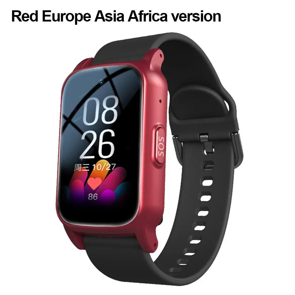 GPS Smart Watch for Seniors | SOS, Heart Rate & IP67 Senior GPS Smart Watch QXL Red EU
