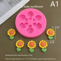 Cartoon Flowers Bow Bee Fondant Silicone Mold | Cake Decor Fondant Silicone Mold QXL A1