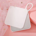 Mini Square Pocket Makeup Mirror | Sliding Cover Compact Compact Makeup Mirror QXL White
