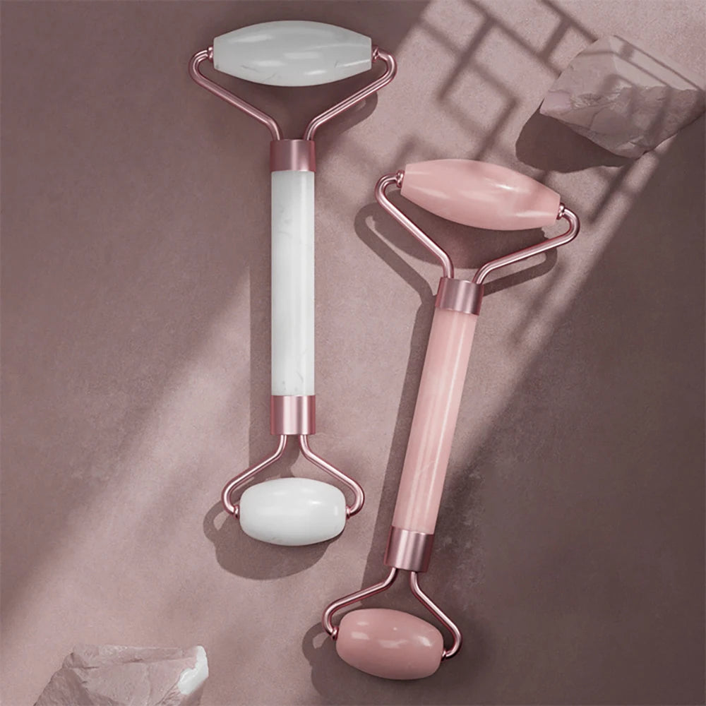 2-Piece Facial Roller & Gua Sha Scraping Massage Tool Set Facial Massage Set QXL