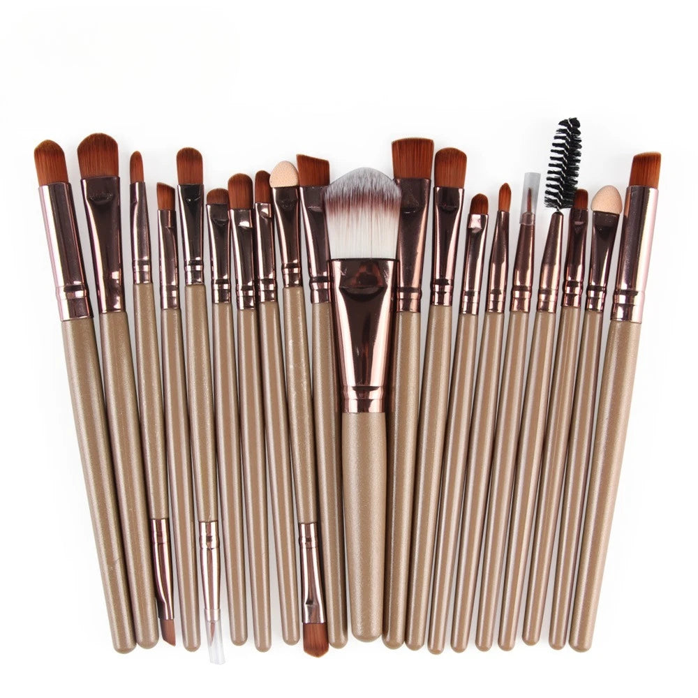 20-Piece Makeup Brush Set | Foundation, Eyeshadow & Blush Makeup Brush Set QXL