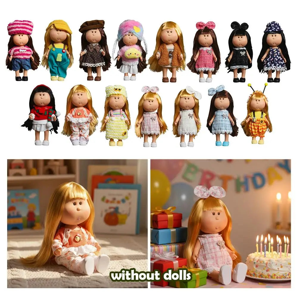 24cm Mia Spanish Potato Doll Floral Dress & Hat Set Doll Clothes Set QXL