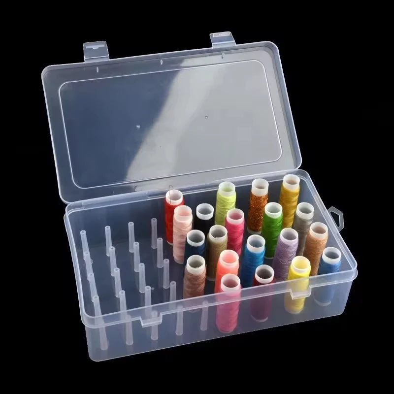 42-Spool Sewing Storage Box | Large Capacity PP Plastic Organizer Sewing Storage Box QXL