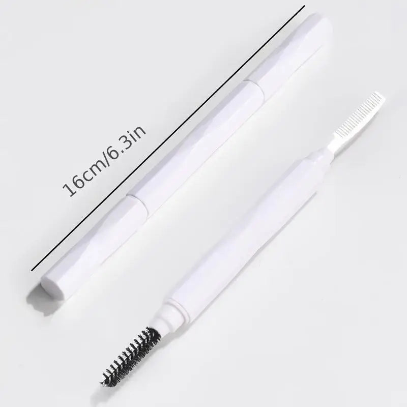 Dual-Ended Eyebrow Brush & Spoolie Comb | Brow Tool Eyebrow Grooming Tool QXL
