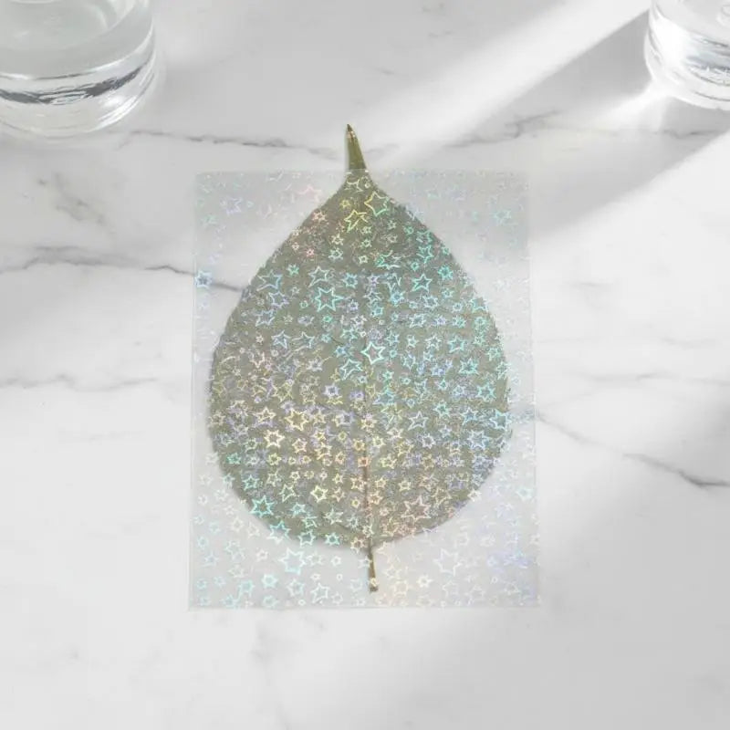 A4 Holographic Lamination Film 5-Pack | Self-Adhesive Stickers Holographic Craft Film QXL