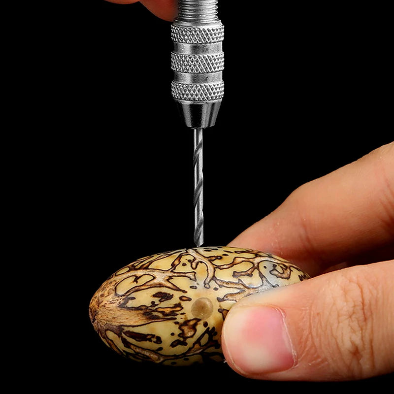 Mini Hand Drill Set | Twist Drill Bits & Pin Vice Tool Manual Hand Drill QXL