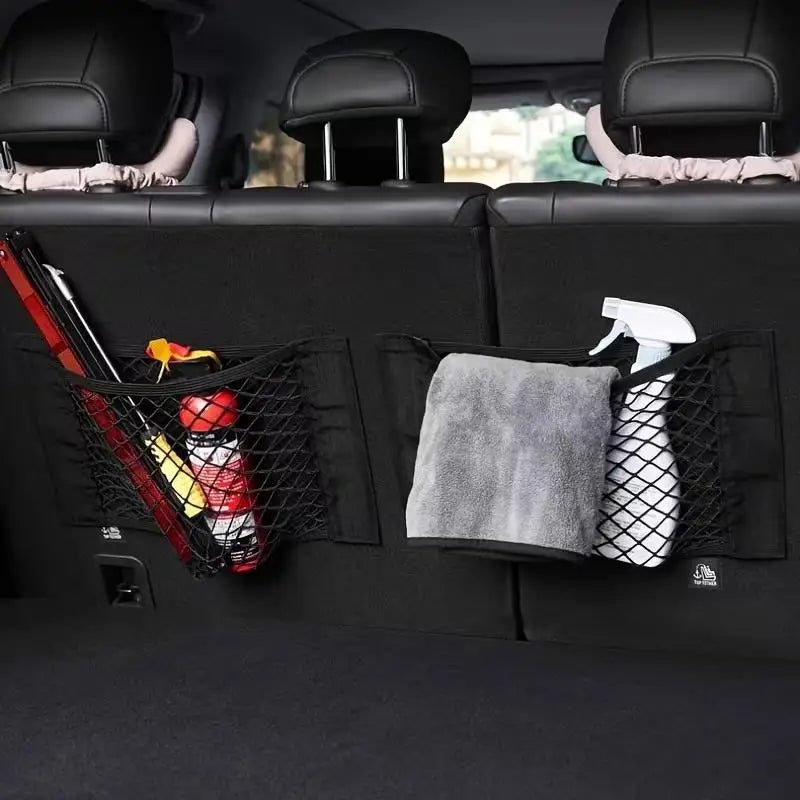 Car Trunk Organizer Net – Elastic Cargo Storage Holder Car Trunk Organizer QXL