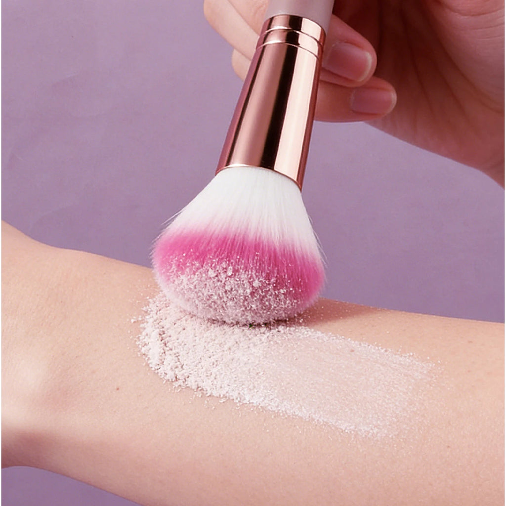KOSSHOW Soft Fiber Powder & Blush Makeup Brush – Purple Makeup Brush QXL
