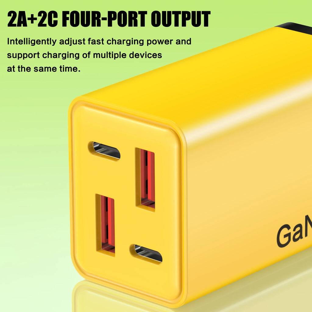 120W GaN Multi-Port USB-C Fast Charger PD QC3.0 | EU US UK USB-C Wall Charger QXL