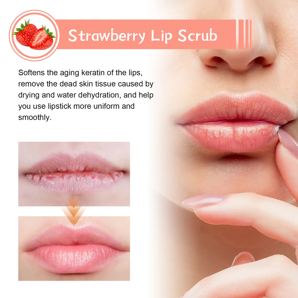 Eelhoe Fruit Lip Scrub – Exfoliating & Moisturizing | 30g Lip Scrub QXL