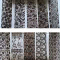 Lace Holographic Laser Nail Foil Stickers | Sequin Effect Roll Nail Foil Stickers QXL 4