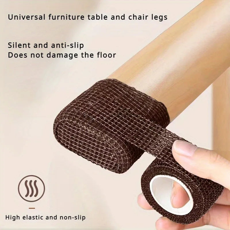 Chair & Table Leg Floor Protector Tape | Anti-Slip Non-Scratch Furniture Floor Protector QXL