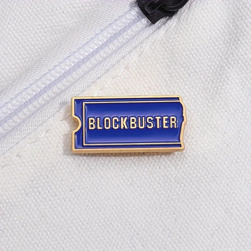 2-Pack Retro Movie Enamel Pins | Film Ticket Lapel Brooch Set Enamel Lapel Pin QXL