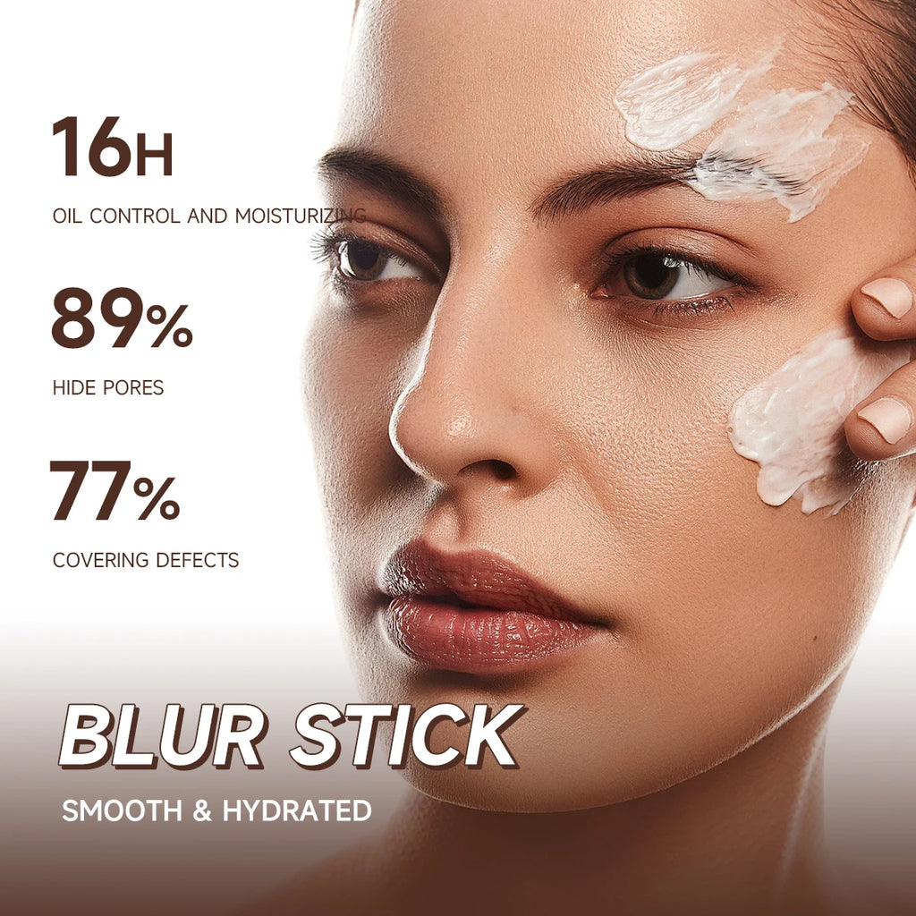 Moisturizing Pore-Covering Primer & Concealer Stick | Natural Makeup Primer Stick QXL