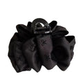Elegant Bow Hair Claw Clip | Large Satin Bowknot Barrette Bow Hair Claw Clip QXL Black