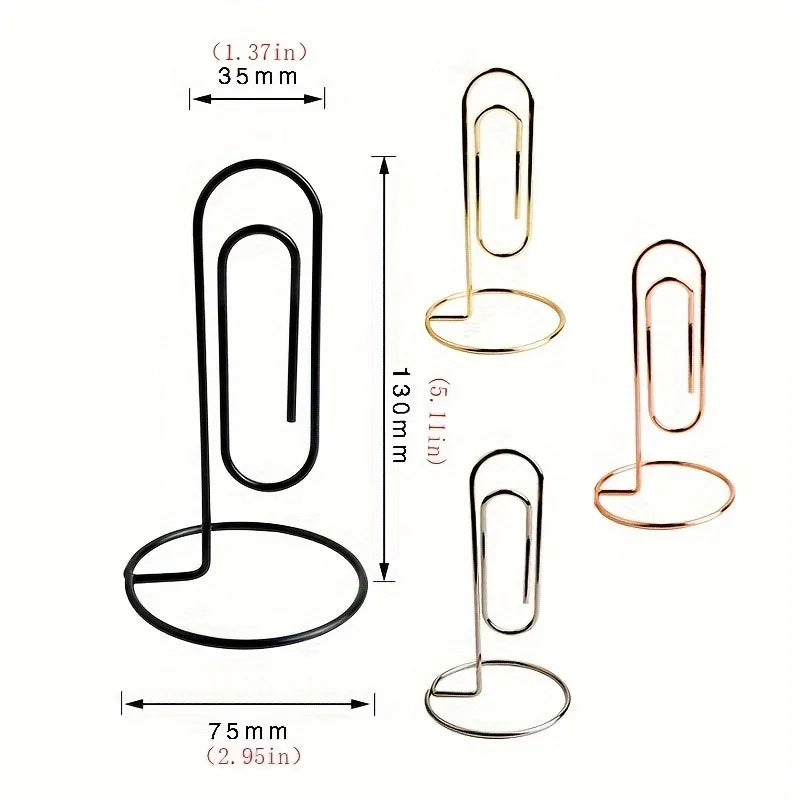 Golden Rose Desk Clip | Metal Note Organizer & Decor Decorative Desk Clip QXL