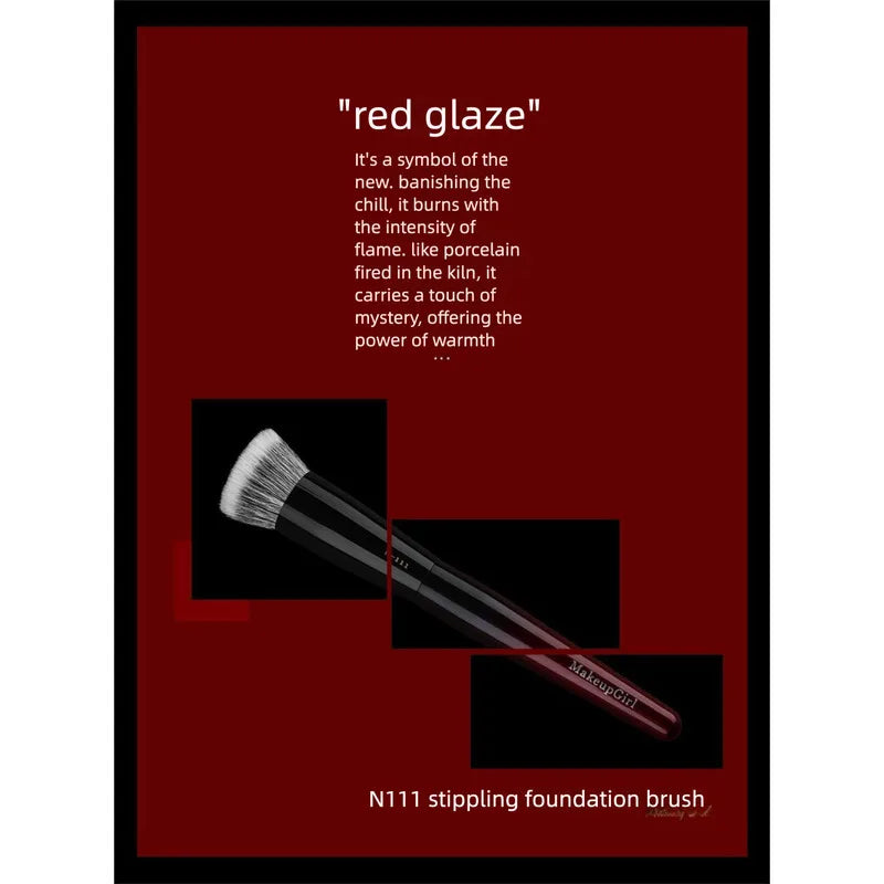 Flat Foundation Brush | Soft Wool Fiber Seamless Makeup Foundation Brush QXL