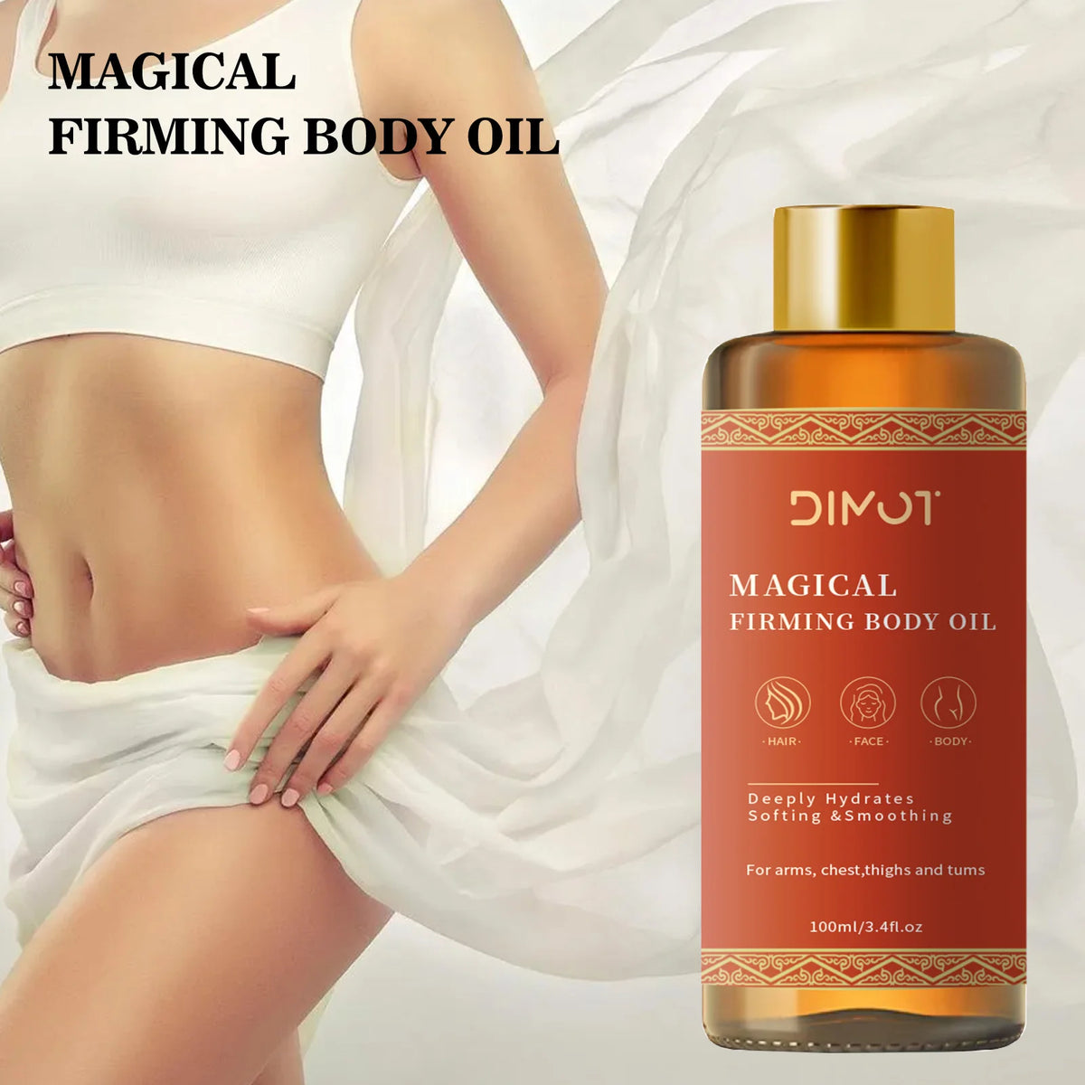 Firming Body Oil – Nourishing Skin Tightening Blend 100ml Firming Body Oil QXL