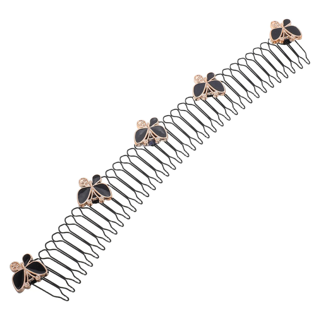 Butterfly Pearl Invisible Hair Comb Clip | Updo & Flyaway Fix Invisible Hair Clip QXL