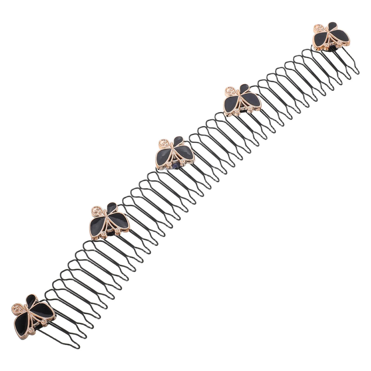 Butterfly Pearl Invisible Hair Comb Clip | Updo & Flyaway Fix Invisible Hair Clip QXL