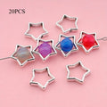 Star Bead Caps & Frames for DIY Jewelry Making | Alloy Bead Caps & Frames QXL 20pcs