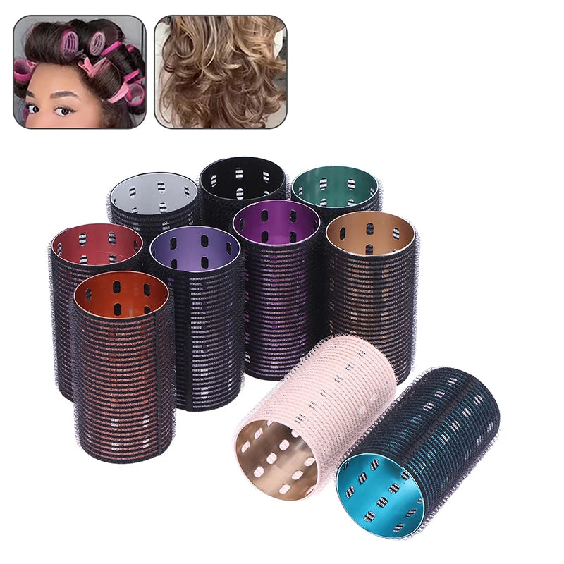 Aluminum Core Self-Grip Hair Roller 9×5cm | Hook & Loop Curler Hair Roller Curler QXL