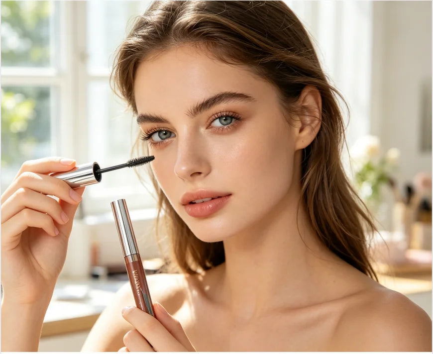 Waterproof Lengthening Mascara & Aegyo Sal Highlight Pen Set Mascara & Highlight Set QXL