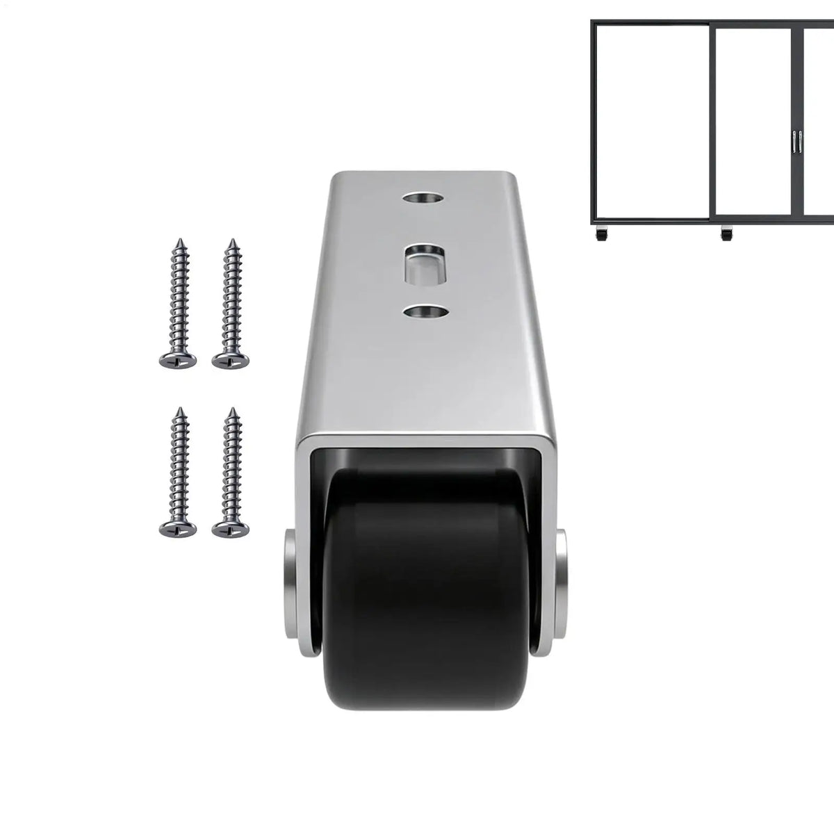Sliding Door Rollers | Anti-Sag Track Wheels for Closet Wardrobe Sliding Door Roller QXL