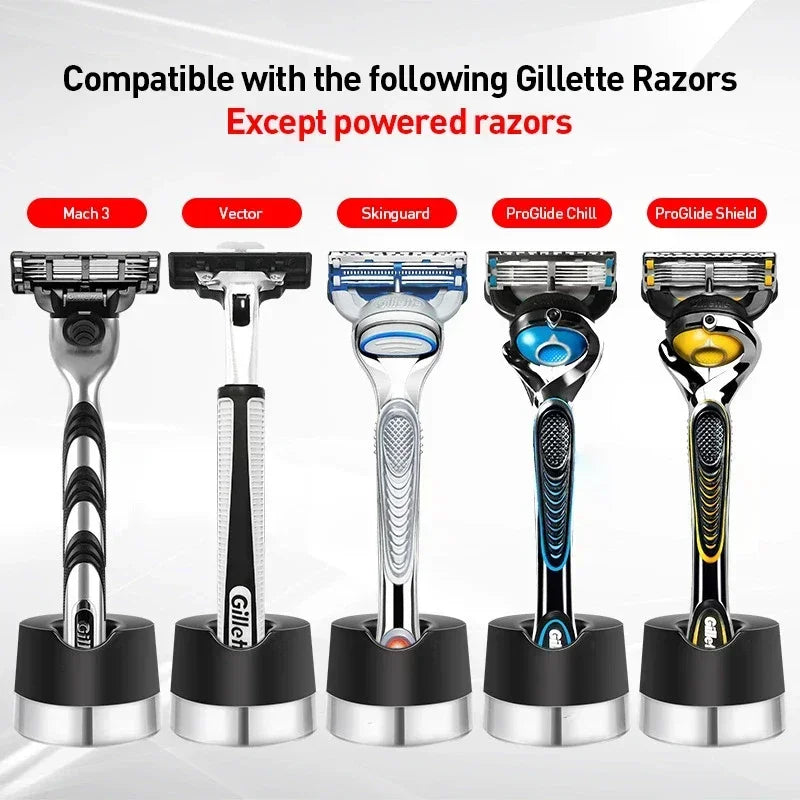 Magnetic Razor Stand with Drainage Hole | Gillette Compatible Razor Stand QXL