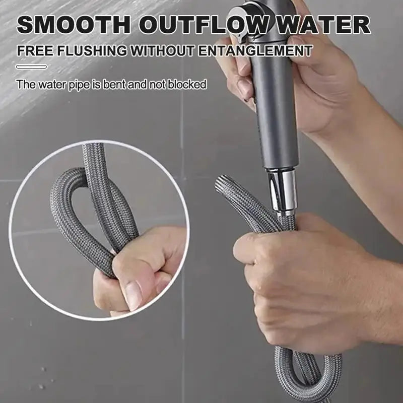 59-Inch Flexible High-Pressure Nylon Shower Hose | Leak-Proof Shower Hose QXL