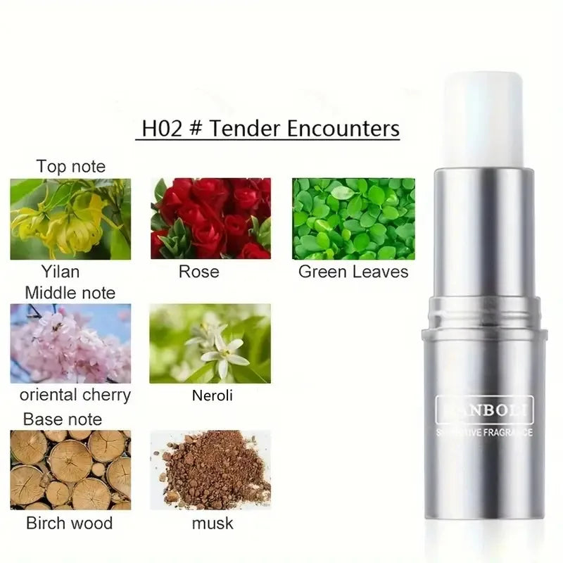 Solid Perfume Balm Stick | Long-Lasting Fragrance for Women Solid Perfume Balm QXL 02