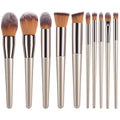 14-Piece Synthetic Makeup Brush Set – Face & Eye Makeup Brush Set QXL 10pcs