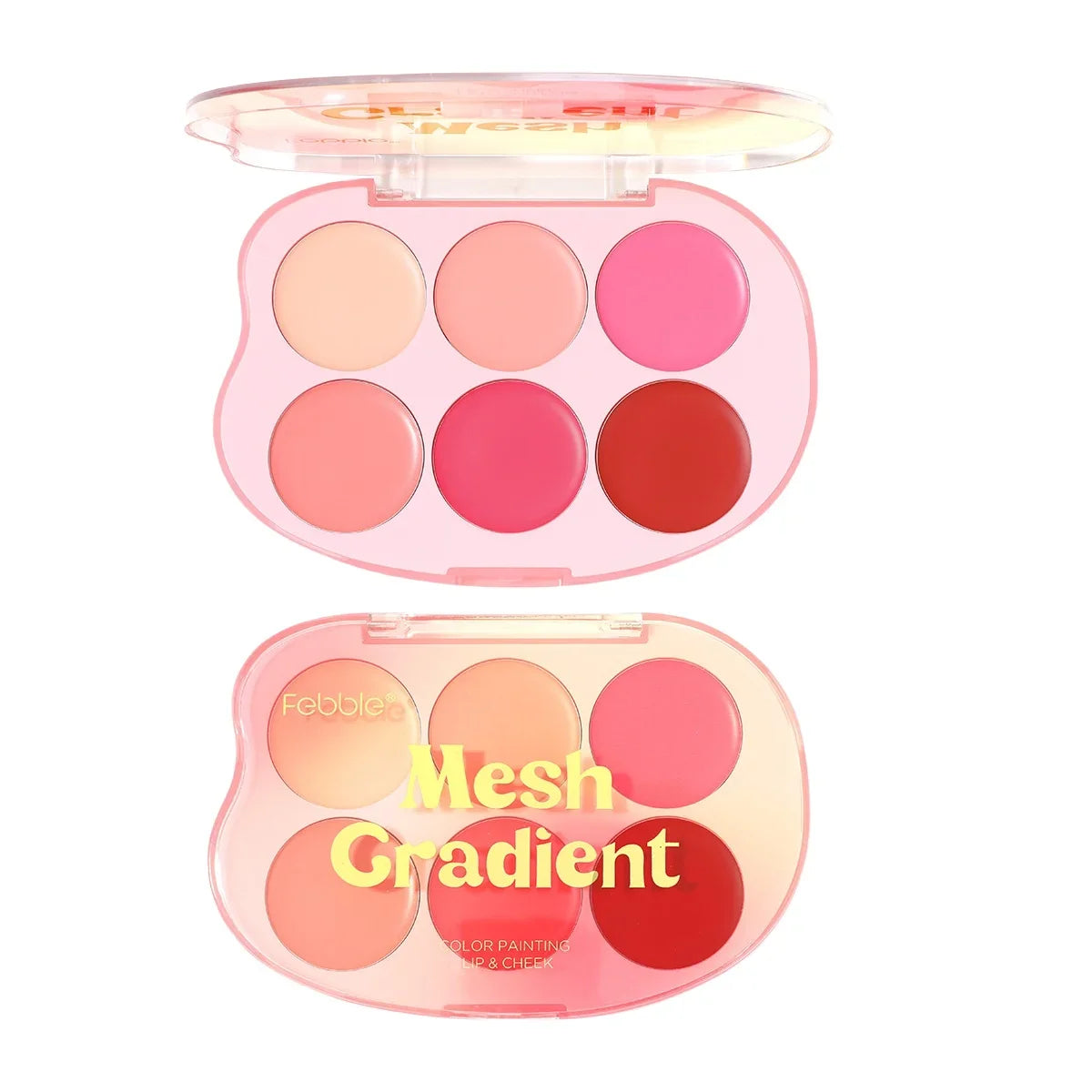 6-in-1 Blush Palette – Highlighter, Contour & Lip Color Blush & Lip Palette QXL