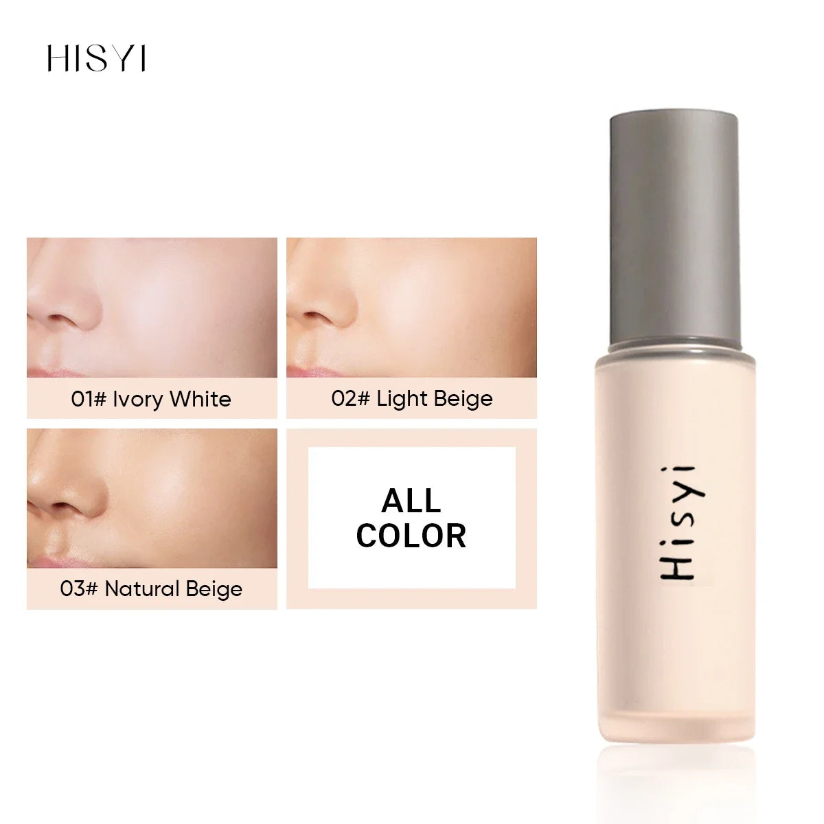 HISYI Silky Liquid Foundation BB Cream Concealer – 30ml Liquid Foundation QXL
