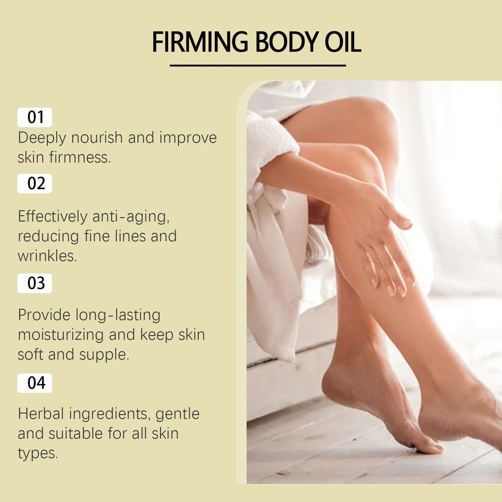 OUHOE Firming Body Massage Oil | Collagen & Moisturizing 100ml Body Massage Oil QXL